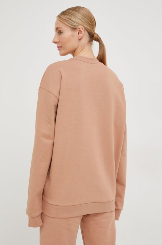 Бавовняна кофта Arkk Copenhagen unisex колір бежевий однотонна фото 4