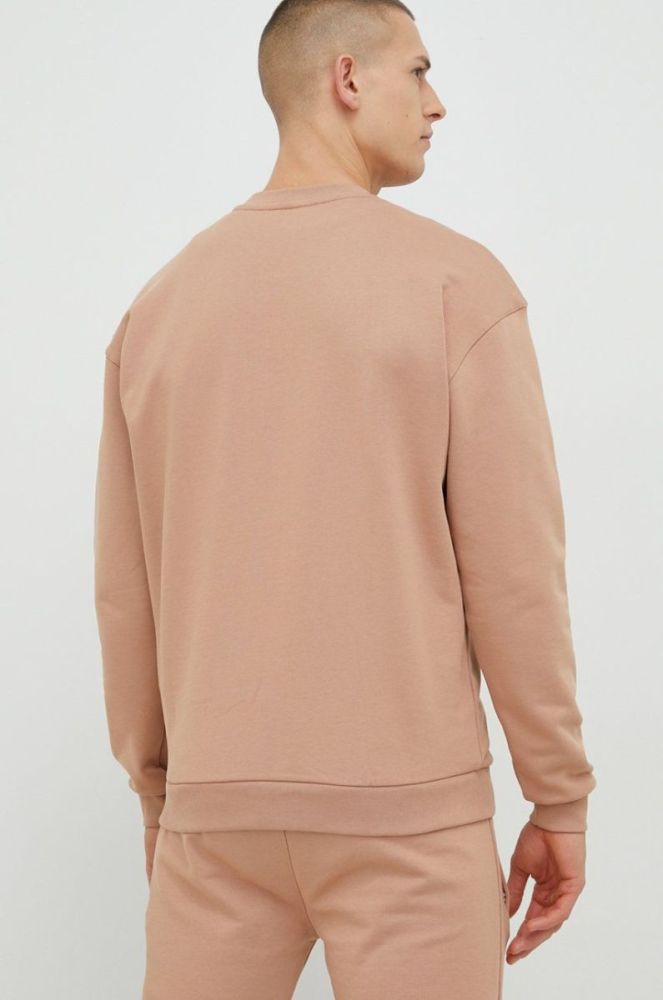 Бавовняна кофта Arkk Copenhagen unisex колір бежевий однотонна фото 5