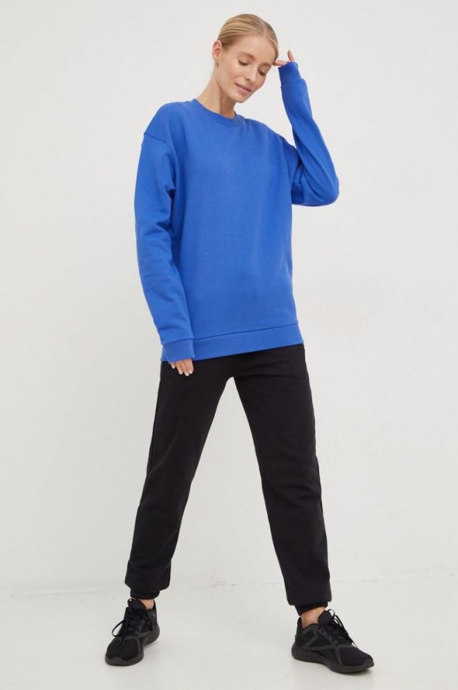Бавовняна кофта Arkk Copenhagen unisex  однотонна колір блакитний фото 2