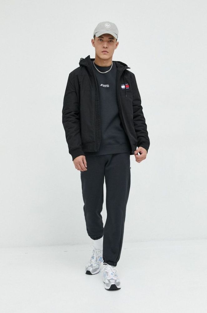 Кофта Kangol unisex колір чорний з аплікацією (2811472) фото 3