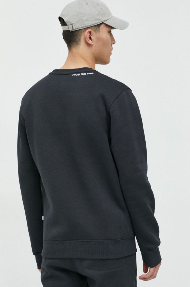 Кофта Kangol unisex колір чорний з аплікацією (2811472) фото 5