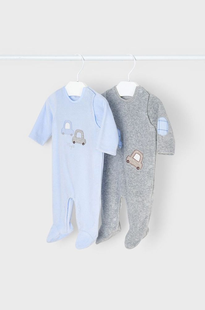 Mayoral Newborn Дитячі повзунки (2-pack) колір блакитний (2493915)