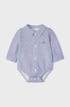 Mayoral Newborn дитяче бавовняне боді колір блакитний