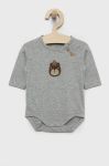 United Colors of Benetton дитяче бавовняне боді колір сірий (2551728)