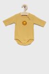 United Colors of Benetton дитяче бавовняне боді колір жовтий (2551718)