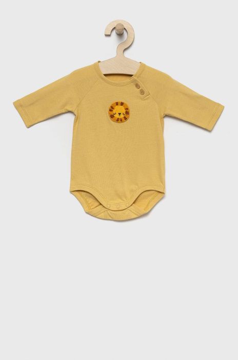 United Colors of Benetton дитяче бавовняне боді колір жовтий (2551718)