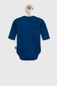 Дитяче бавовняне боді United Colors of Benetton колір блакитний (2807944)