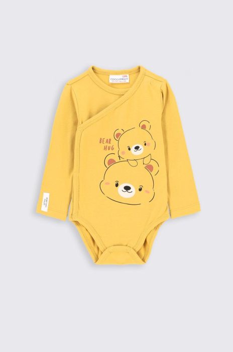 Боді для немовлят Coccodrillo колір жовтий (2820559)