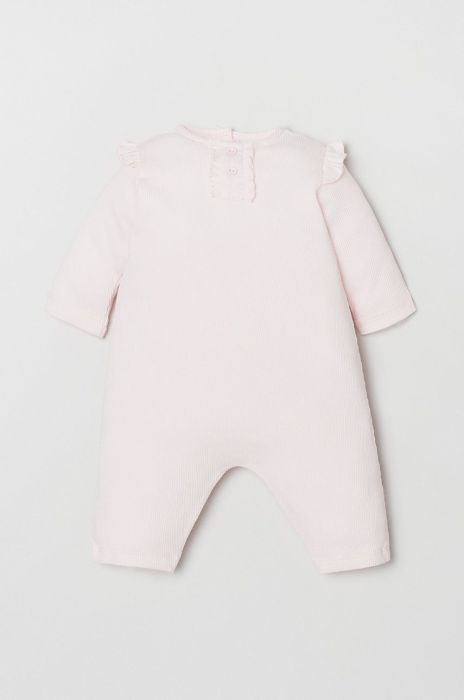 OVS Дитячі бавовняні повзунки колір рожевий (2643354)