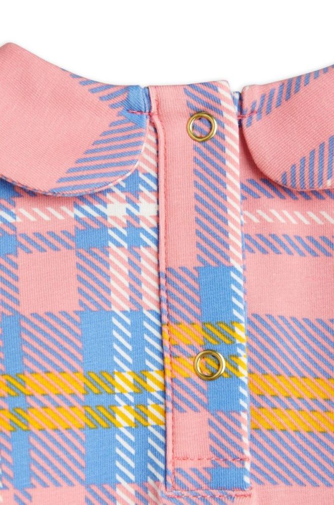 Mini Rodini Боді для немовлят Check колір рожевий фото 3