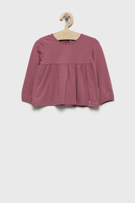 United Colors of Benetton Дитячий лонгслів колір фіолетовий (2607924)