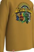 Дитячий бавовняний лонгслів Lego Wear колір жовтий з принтом
