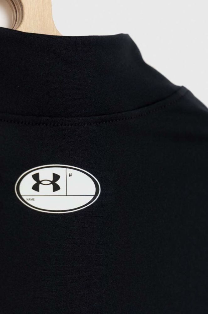 Дитячий лонгслів Under Armour колір чорний однотонний (2668913) фото 3