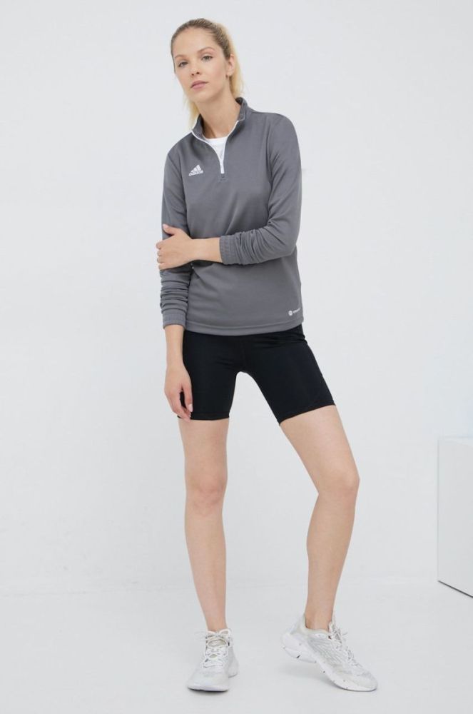 Лонгслів для тренувань adidas Performance Entrada 22 H57542 колір сірий фото 2