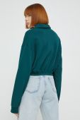 Бавовняна кофта Reebok Classic жіноча колір зелений однотонна