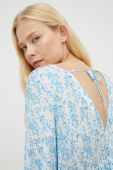 Блузка Samsoe Samsoe колір блакитний