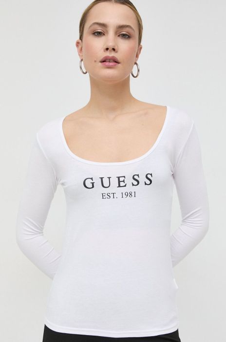 Лонгслів Guess жіночий колір білий (2774730)