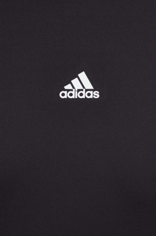 Лонгслів для тренувань adidas Hyperglam колір чорний фото 5
