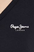 Бавовняний лонгслів Pepe Jeans колір чорний (2686920)