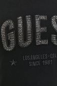 Бавовняний лонгслів Guess колір чорний (2753238)