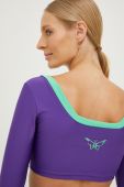 Лонгслів Puma X Dua Lipa жіночий колір фіолетовий