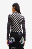 Лонгслів Desigual жіночий колір чорний (2684319)