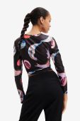 Лонгслів Desigual жіночий колір чорний (2590466)