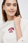 Бавовняний лонгслів Tommy Hilfiger колір бежевий (2671973)
