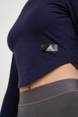 Лонгслів adidas жіночий колір синій півгольф