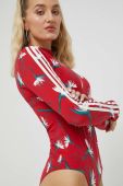 Боді adidas Originals Thebe Magugu жіночі колір червоний