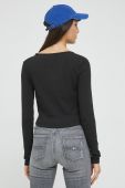 Лонгслів Tommy Jeans жіночий колір чорний (2592635)