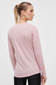 Спортивний лонгслів Salewa Solidlogo Dry колір рожевий