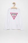 Дитячий лонгслів Guess колір білий (2833619)