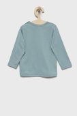 Дитячий бавовняний лонгслів United Colors of Benetton колір блакитний (2549392)