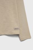 Дитячий бавовняний лонгслів United Colors of Benetton колір бежевий (2621036)