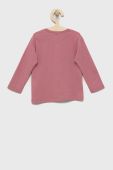 Дитячий бавовняний лонгслів United Colors of Benetton колір рожевий (2621055)