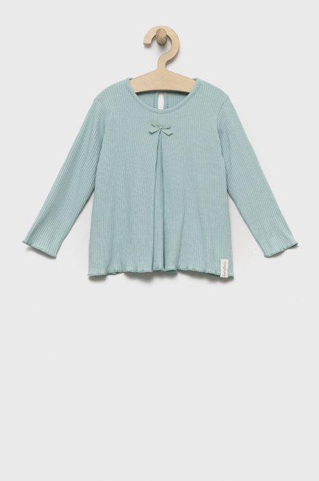 Дитячий лонгслів United Colors of Benetton колір блакитний (2630343) Дитячий лонгслів United Colors of Benetton колір блакитний (2630343)