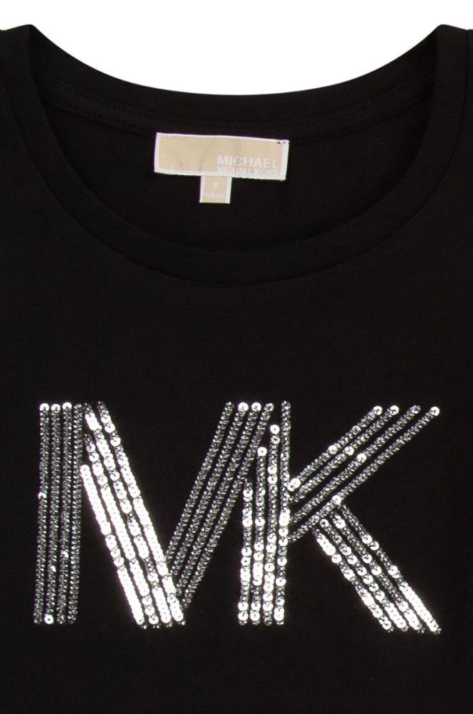 Дитячий бавовняний лонгслів Michael Kors колір чорний (2616558) фото 3