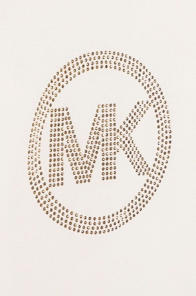 Дитячий бавовняний лонгслів Michael Kors колір білий (2616567) фото 3