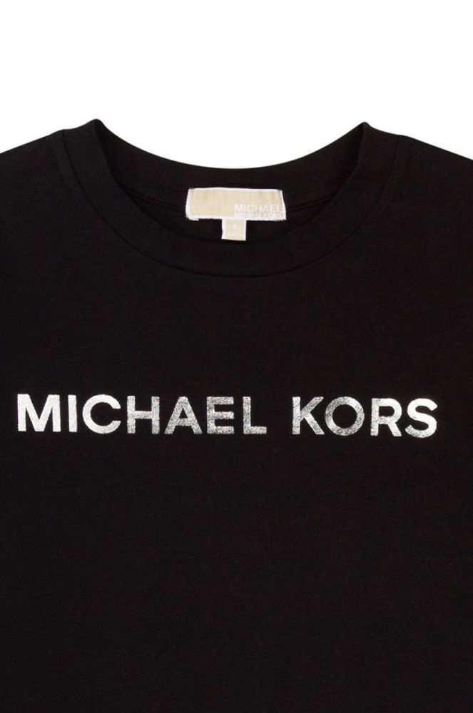 Дитячий лонгслів Michael Kors колір чорний фото 3