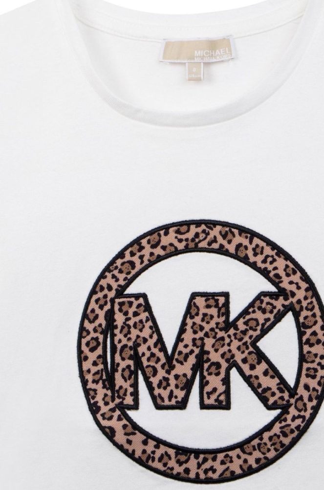 Дитячий бавовняний лонгслів Michael Kors колір білий (2796247) фото 3