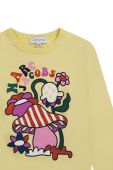 Дитячий бавовняний лонгслів Marc Jacobs колір жовтий (2700719)