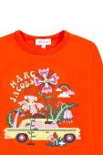 Дитячий бавовняний лонгслів Marc Jacobs колір червоний (2700720) Дитячий бавовняний лонгслів Marc Jacobs колір червоний (2700720)