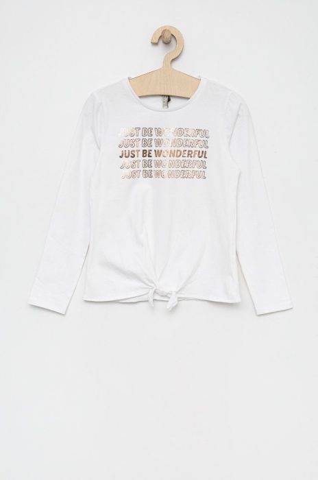 Дитячий лонгслів Birba&Trybeyond колір білий (2774789) Дитячий лонгслів Birba&Trybeyond колір білий (2774789)