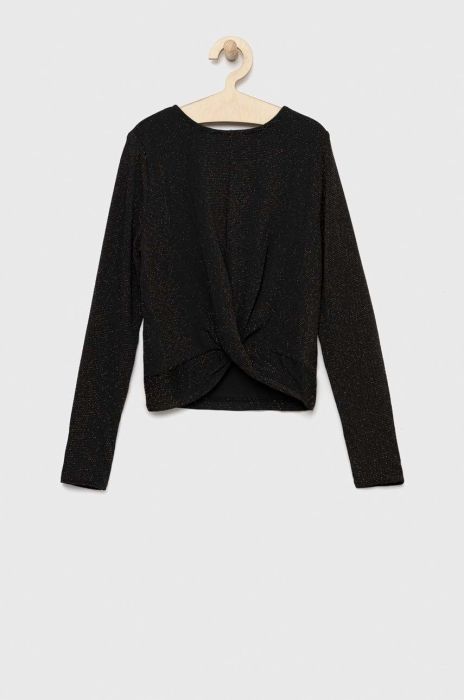 Дитячий лонгслів Kids Only колір чорний