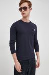 Лонгслів Guess чоловічий колір синій однотонний (2434224)