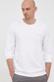 Бавовняний лонгслів Tiger Of Sweden колір білий однотонний