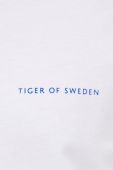 Бавовняний лонгслів Tiger Of Sweden колір білий однотонний