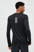 Лонгслів до бігу adidas Performance Own The Run колір чорний однотонний