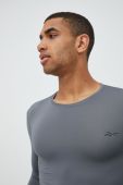 Лонгслів для тренувань Reebok Workout Ready колір сірий однотонний